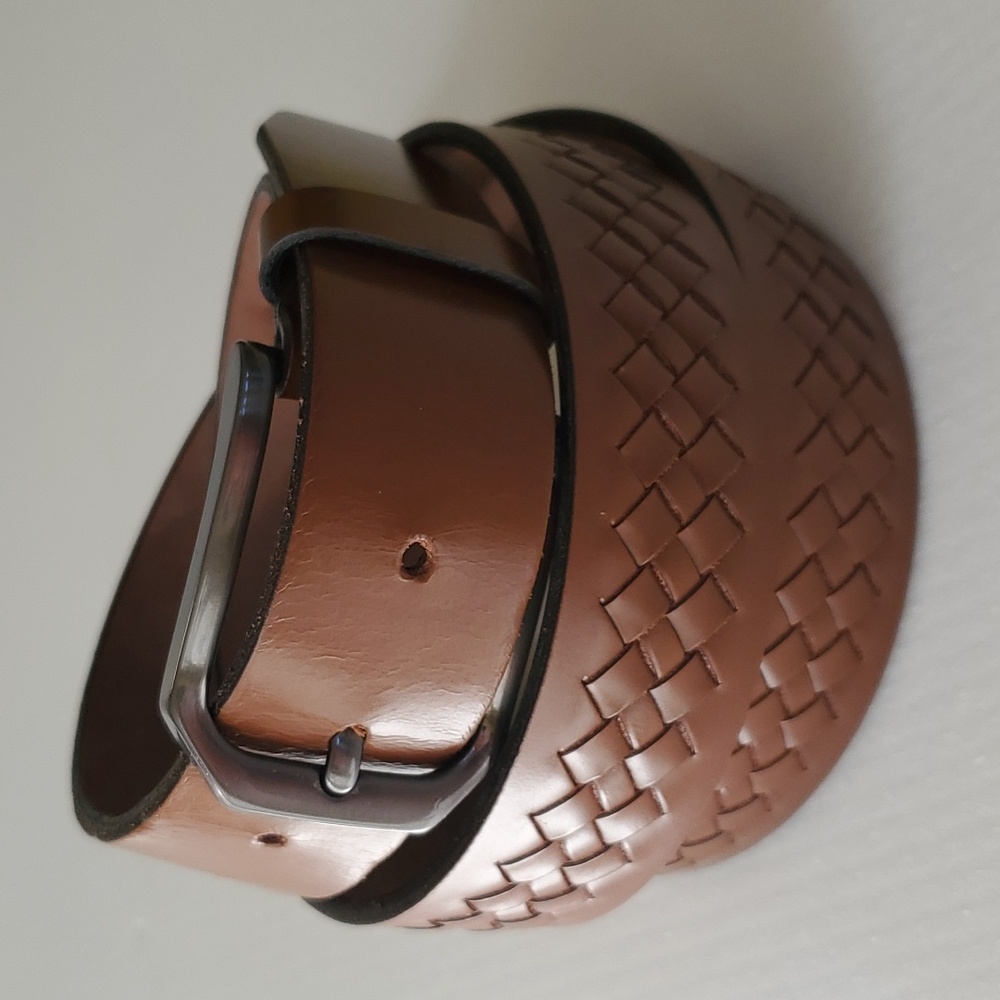 Flag Ltd. Leather Belt Size 42 Brown Belt Made in Brazil